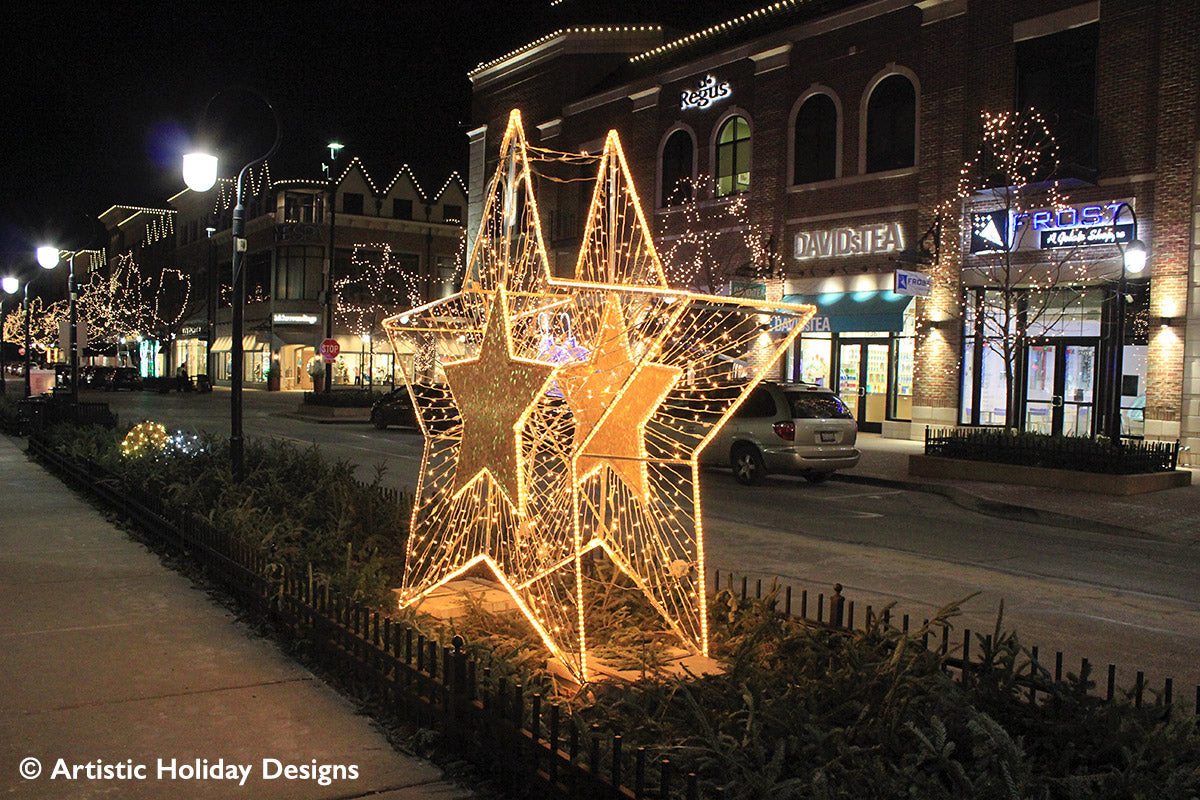 2D/3D Enchanted Gold Star - 10.5ft