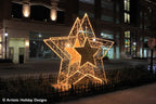2D/3D Enchanted Gold Star - 10.5ft