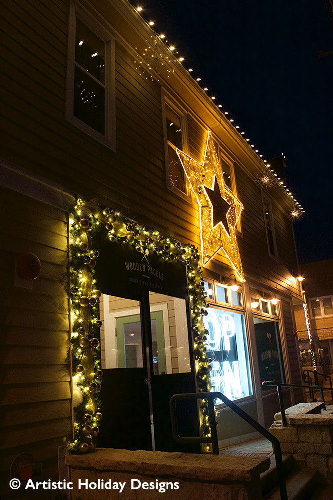 2D/3D Enchanted Gold Star - 10.5ft