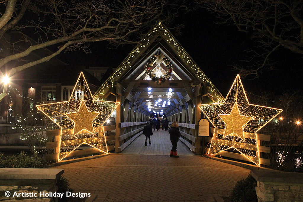2D/3D Enchanted Gold Star - 10.5ft