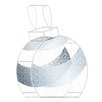 2D/3D Enchanted Pure White Ornament - 9.8ft - artistic-holiday-designs