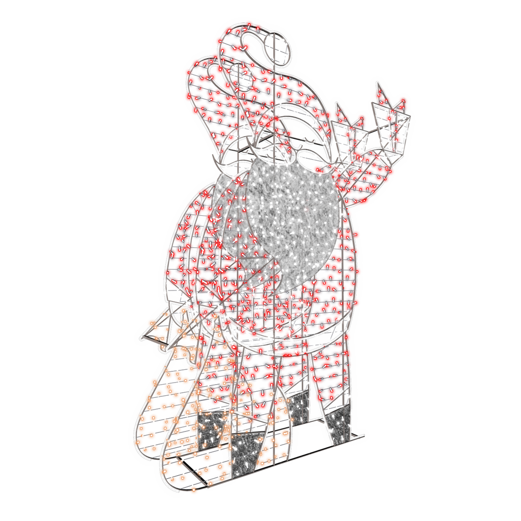 2D/3D Enchanted Santa - 9.8ft - artistic-holiday-designs