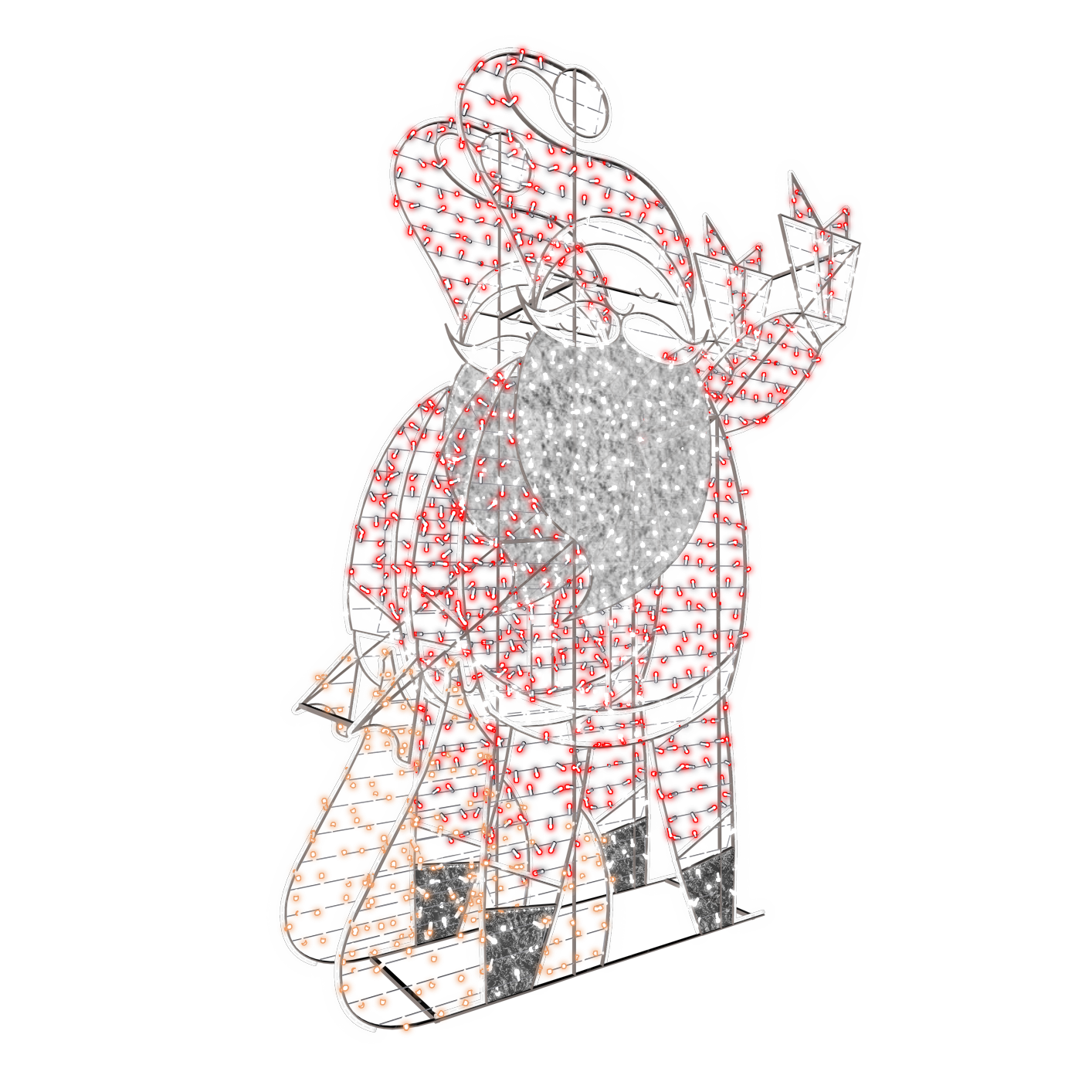 2D/3D Enchanted Santa - 9.8ft - artistic-holiday-designs