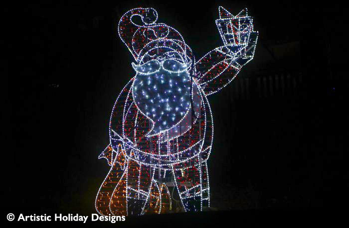 2D/3D Enchanted Santa - 9.8ft