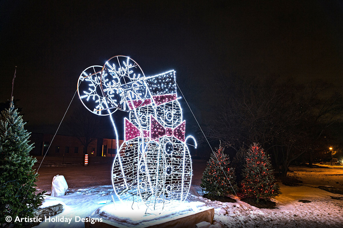 2D/3D Enchanted Snowman - 9.8ft