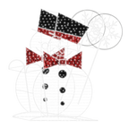 2D/3D Enchanted Snowman - 9.8ft - artistic-holiday-designs