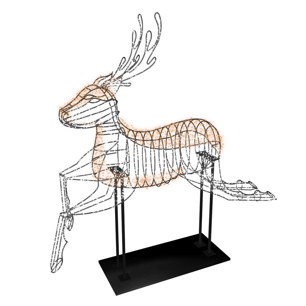 3D Reindeer - 6.5ft - artistic-holiday-designs