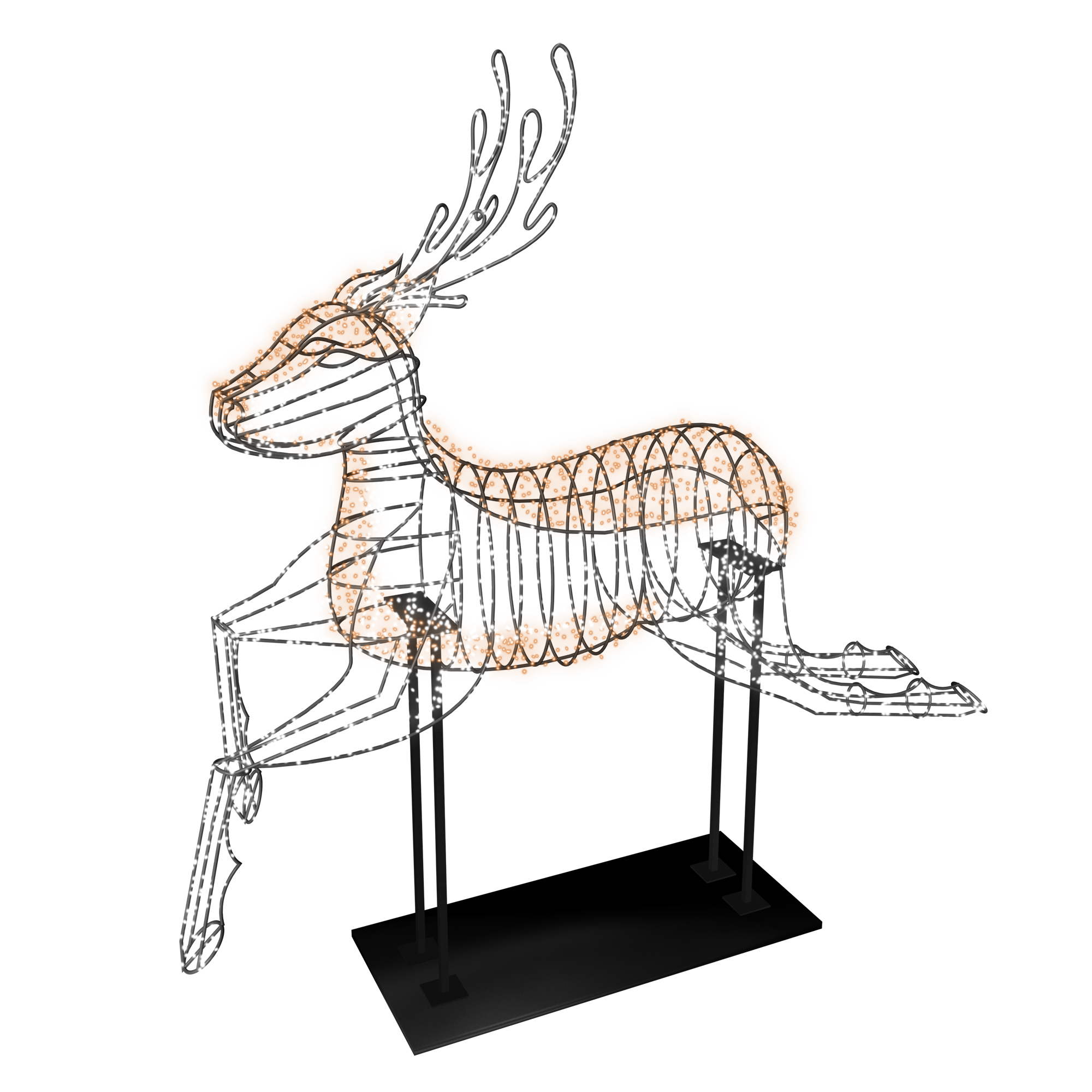 3D Reindeer - 6.5ft - artistic-holiday-designs