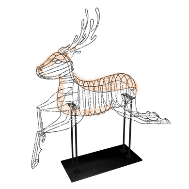 3D Reindeer - 6.5ft - artistic-holiday-designs