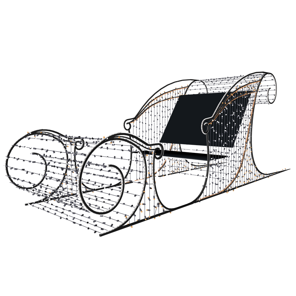 Sit in Sleigh - 4.6ft - artistic-holiday-designs
