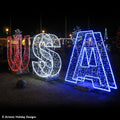 2D/3D USA Letters - 6ft
