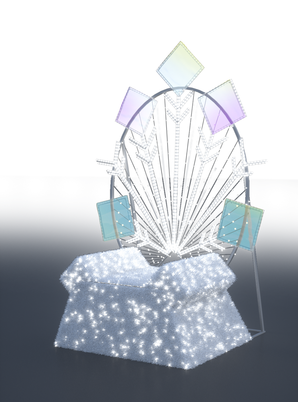 Elsa Throne - 5ft. - artistic-holiday-designs