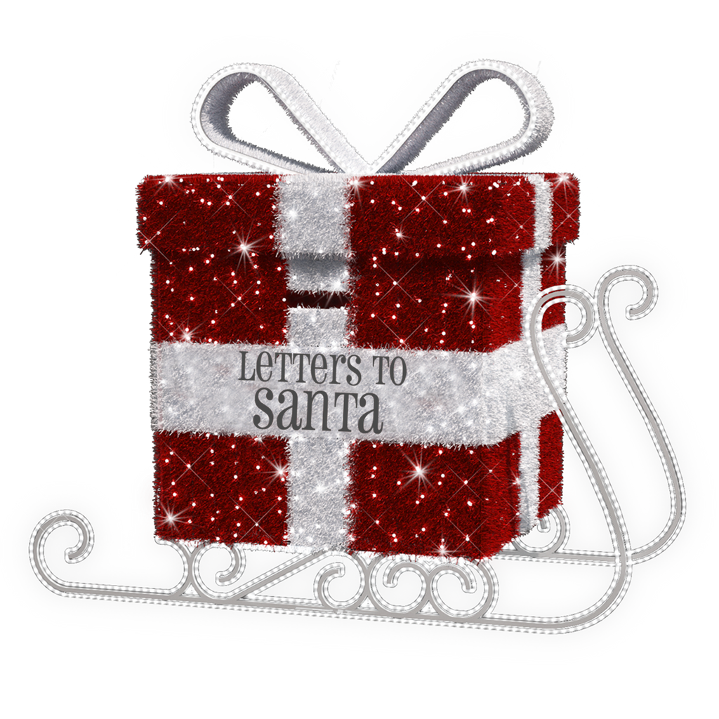 Letters to Santa Sleigh - 5.9ft - artistic-holiday-designs