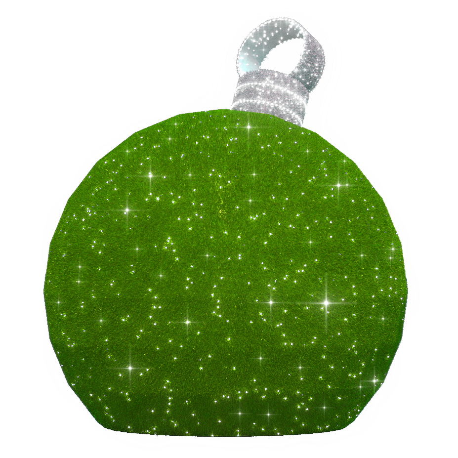 3D Medium Green Ornament - 4.6ft - artistic-holiday-designs