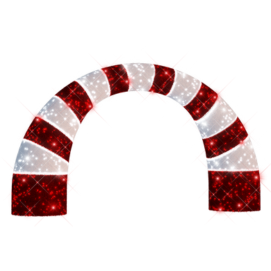 Candy Cane Arch - 11.15ft - artistic-holiday-designs
