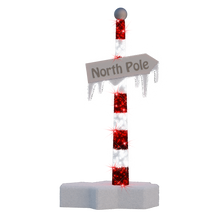 3D North Pole Sign - 6.5ft - artistic-holiday-designs