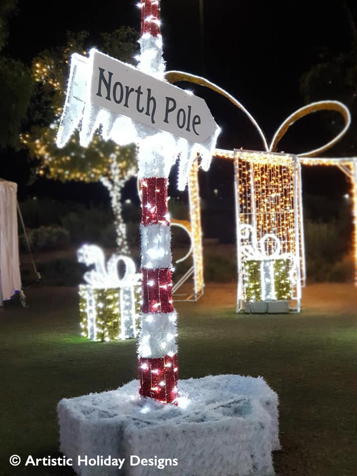 3D North Pole Sign - 9.84ft