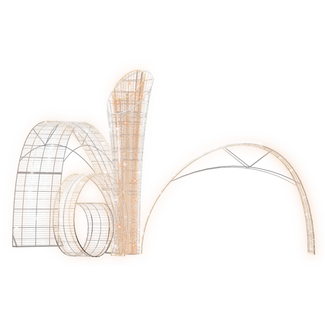 Animated Abstract Sylma Display - 19.68ft