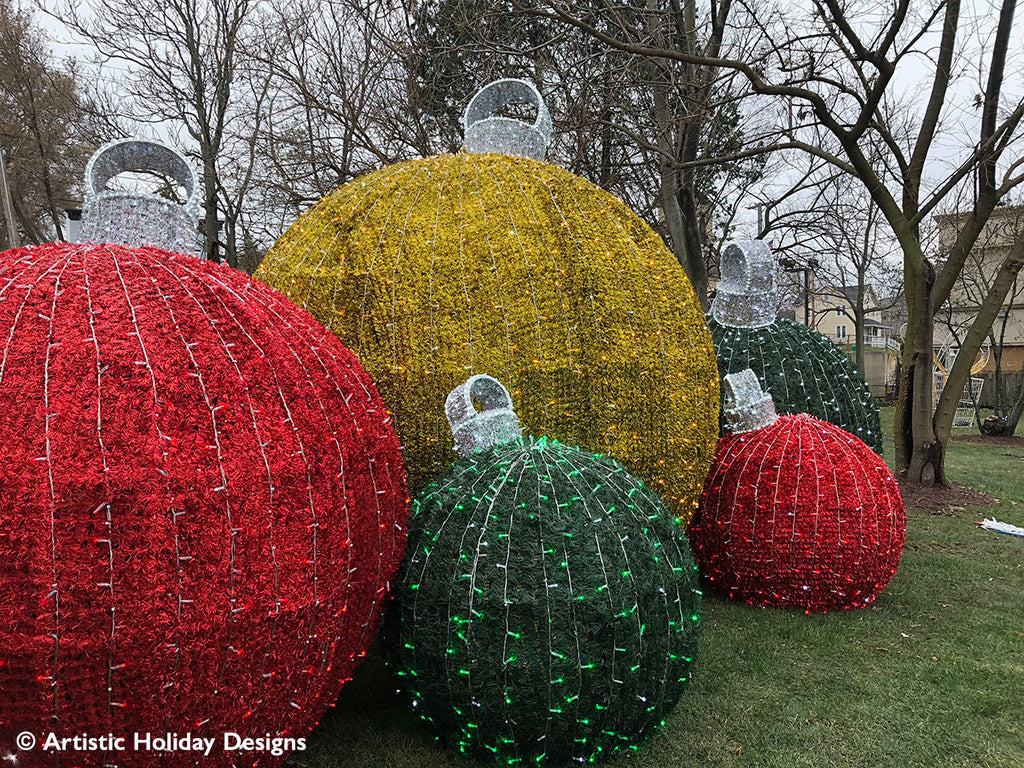 3D Large Red Ornament - 7.8ft