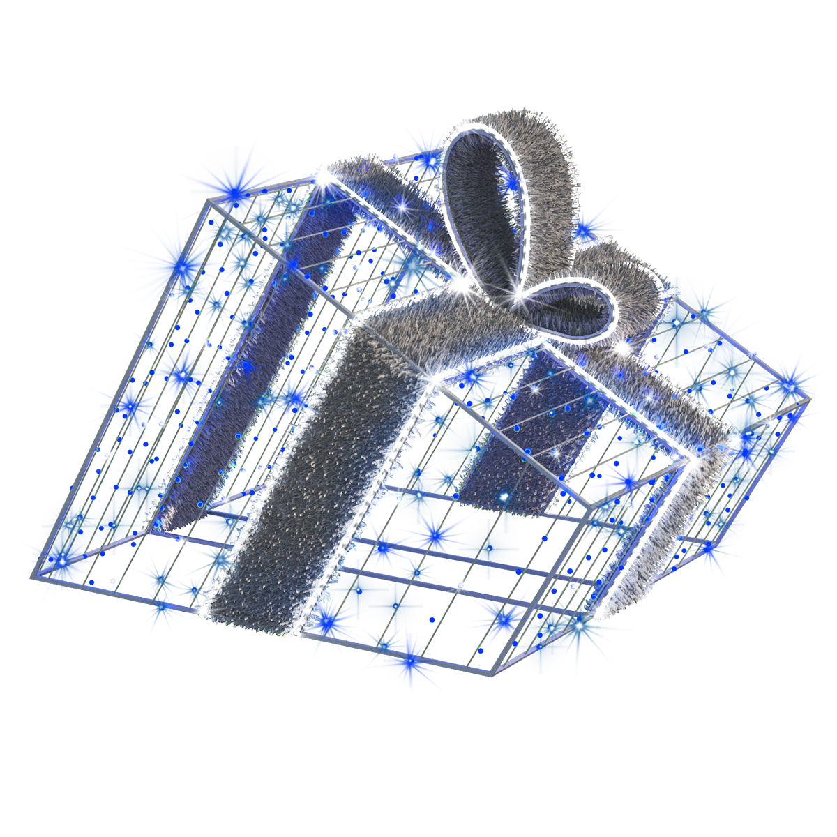 3D Giftbox - Blue - 3.28ft