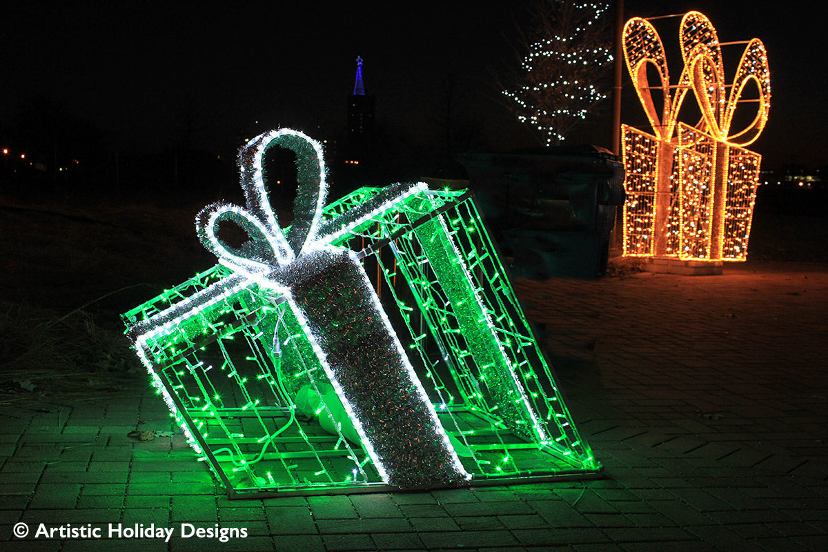 3D Giftbox - Green - 3.28ft