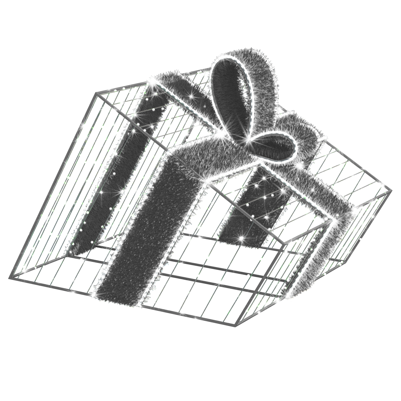 3D Giftbox - Pure - 3.28ft - artistic-holiday-designs