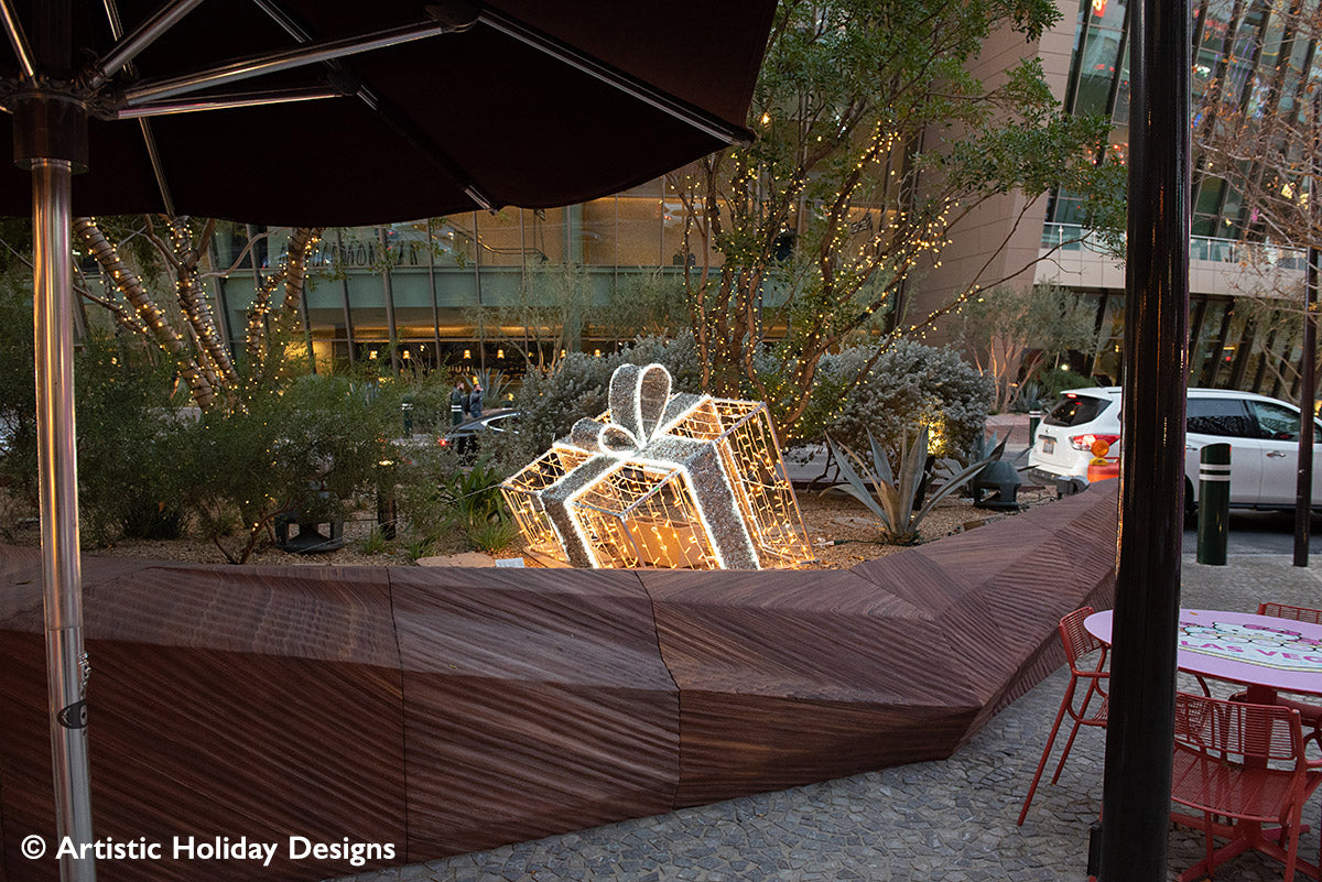 3D Giftbox - Gold - 3.28ft