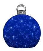 3D Medium Blue Ornament - 4.6ft