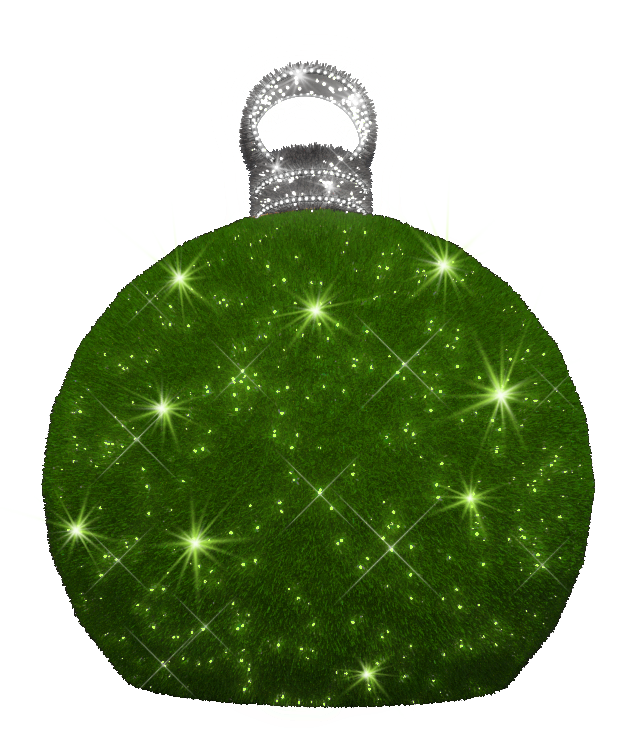 3D Medium Green Ornament - 4.6ft