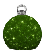 3D Medium Green Ornament - 4.6ft