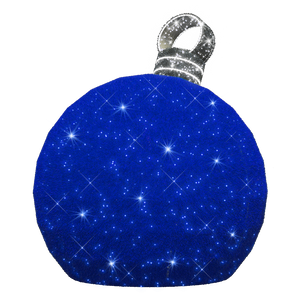 3D Large Blue Ornament - 7.8ft