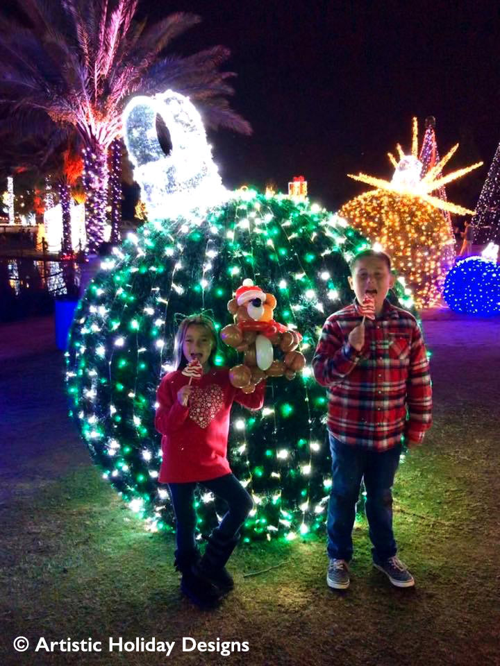 3D Large Green Ornament - 7.8ft