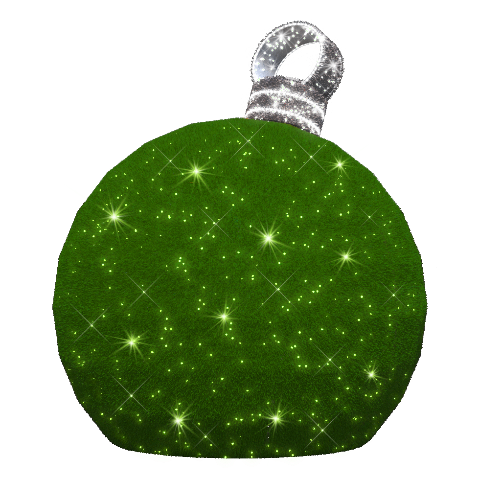 3D Large Green Ornament - 7.8ft