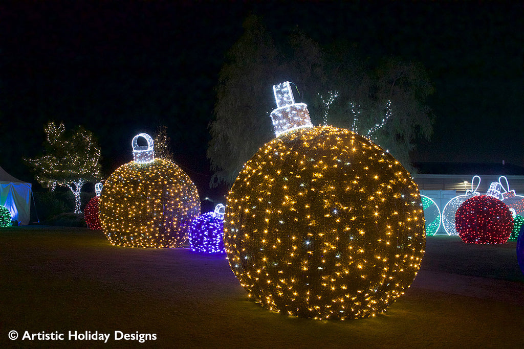 3D Extra Large Gold Ornament - 11ft