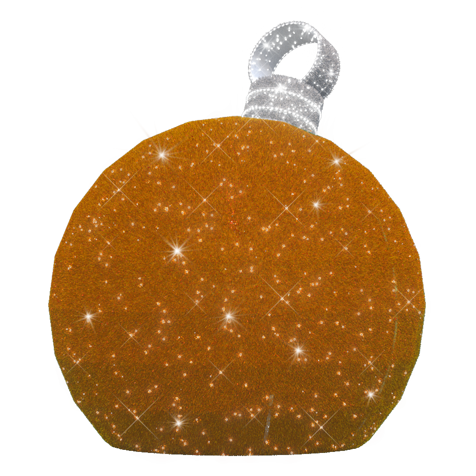 3D Extra Large Gold Ornament - 11ft