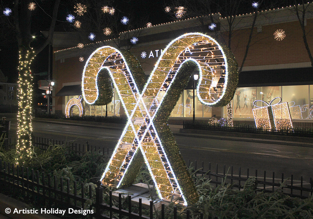 Majestic Gold Candy Cane - 6.3ft