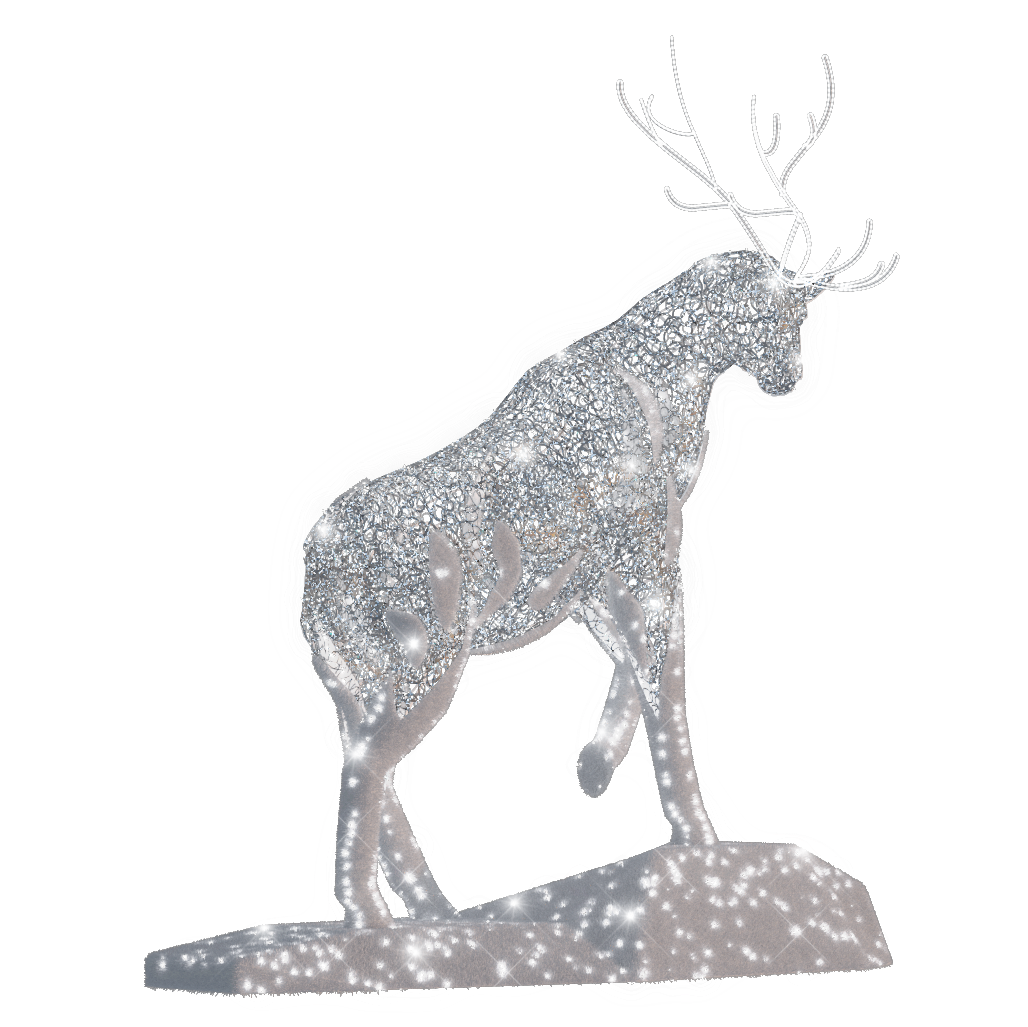 Frozen Stag - 16.1ft - artistic-holiday-designs