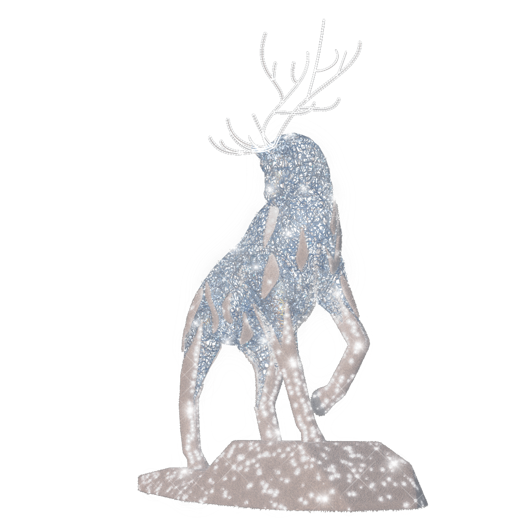 Frozen Stag - 16.1ft - artistic-holiday-designs