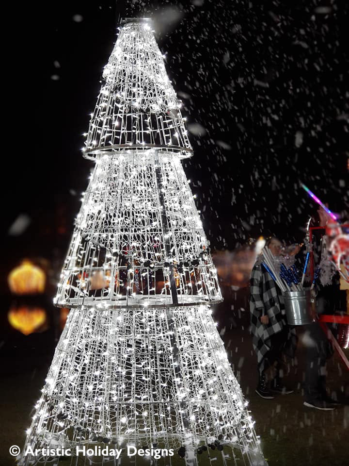 Silver Sparkle Cone Tree - 10.82ft