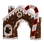 Gingerbread House Arch - 16ft - artistic-holiday-designs