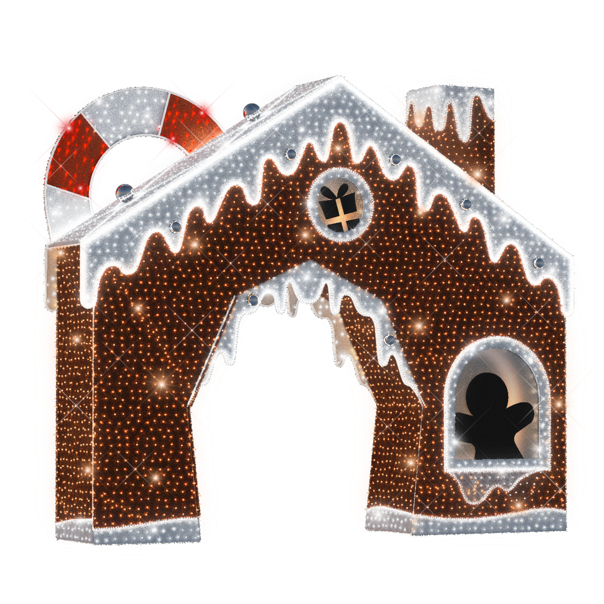 Gingerbread House Arch - 16ft - artistic-holiday-designs