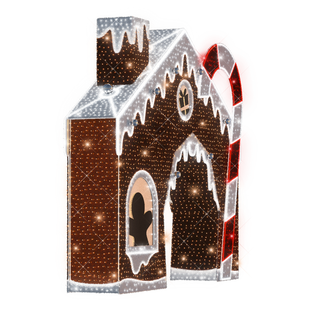 Gingerbread House Arch - 16ft - artistic-holiday-designs