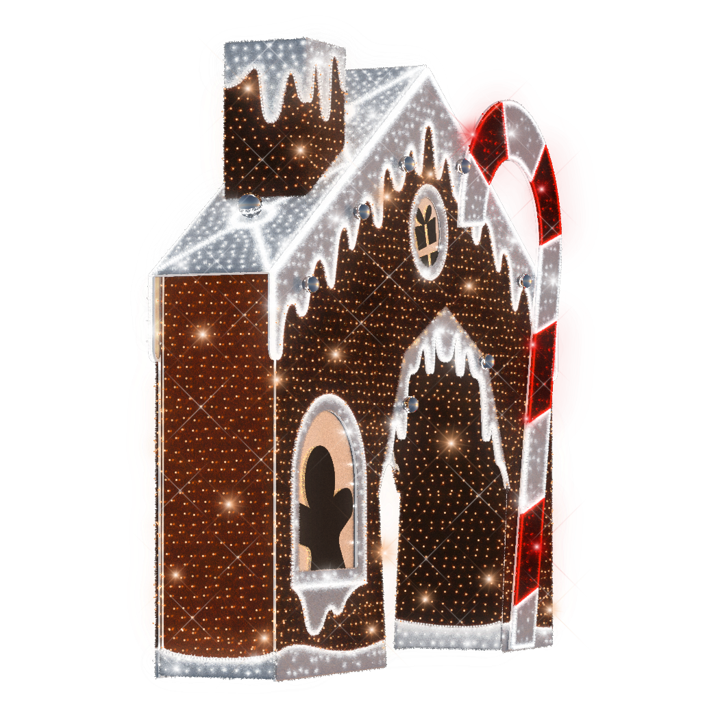 Gingerbread House Arch - 16ft - artistic-holiday-designs