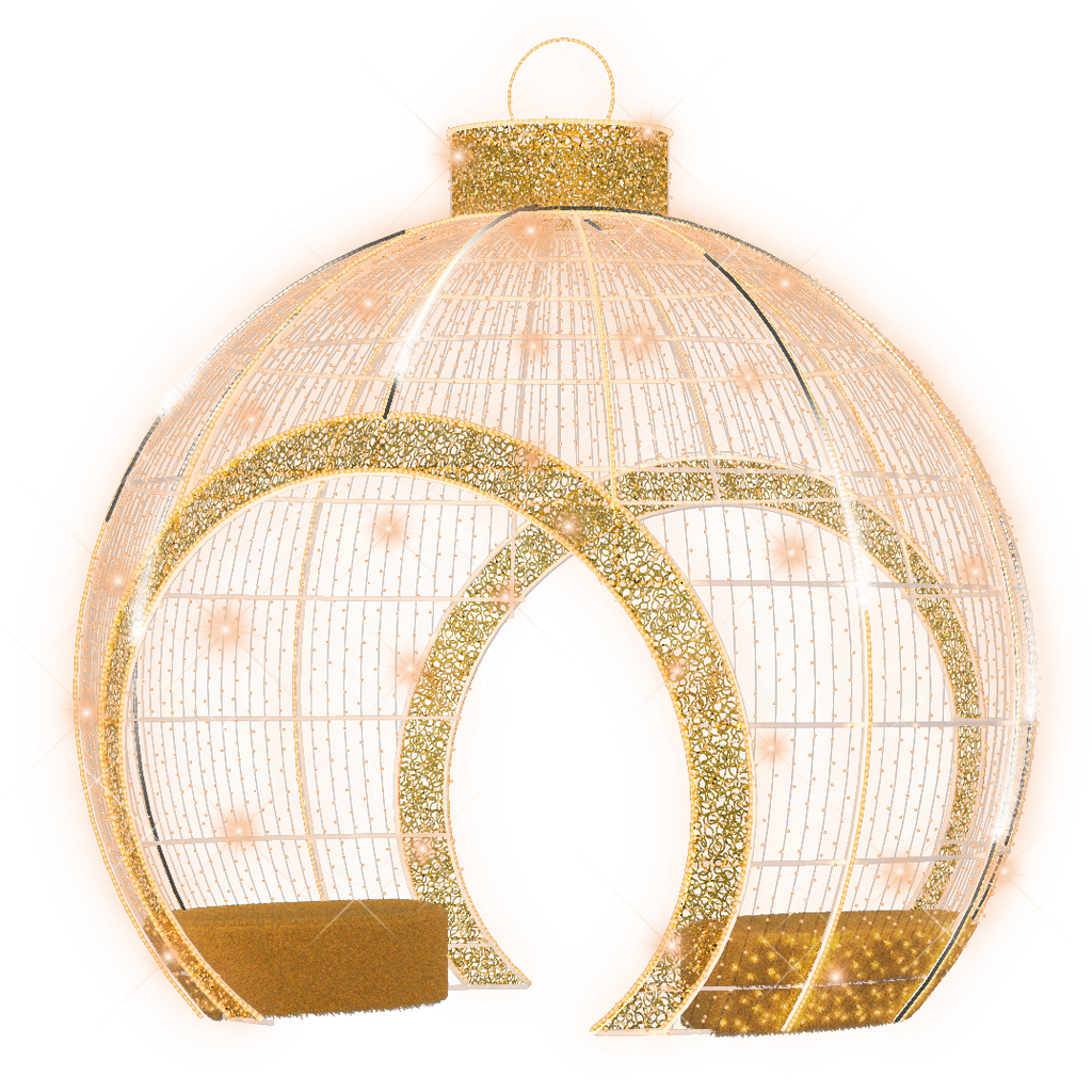 Walk thru, Sit in Ornament (gold) - 14.76ft