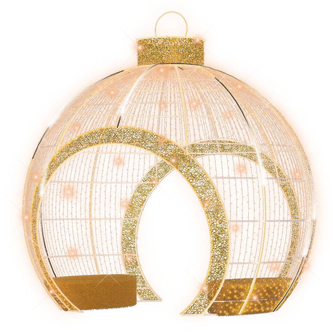 Walk thru, Sit in Ornament (gold) - 14.76ft