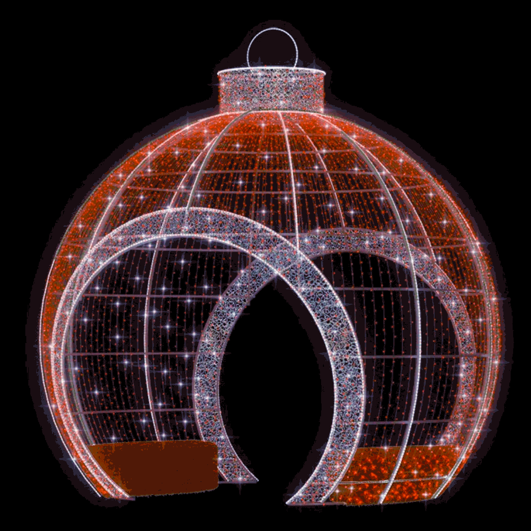 Walk thru, Sit in Ornament (red) - 14.76ft