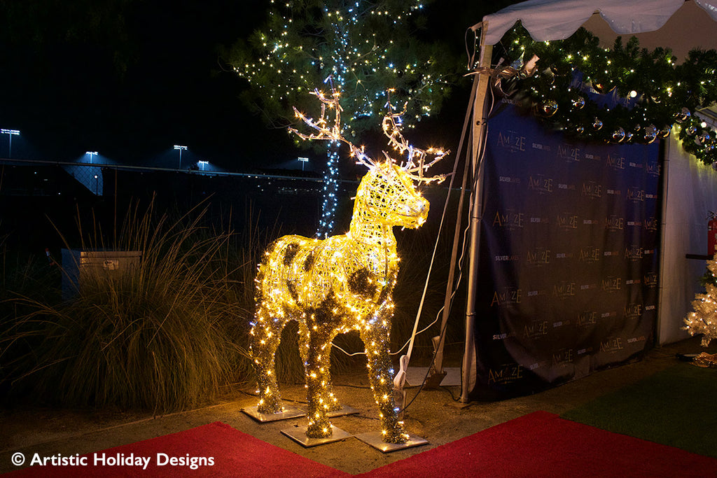 Gold Reindeer - 6.56ft
