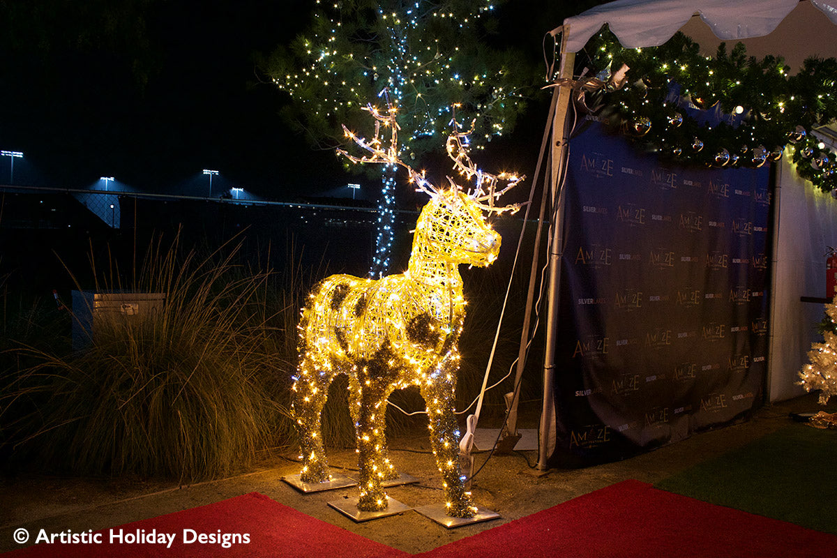Gold Reindeer - 6.56ft
