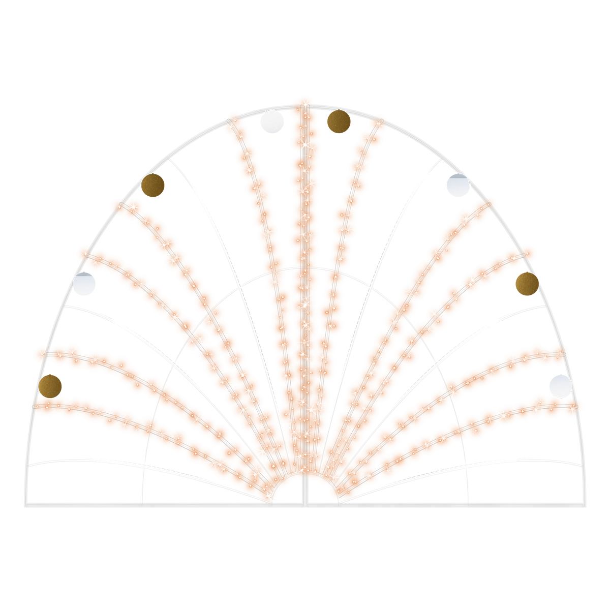 2D Vintage Arch with Spangles - 8.2ft