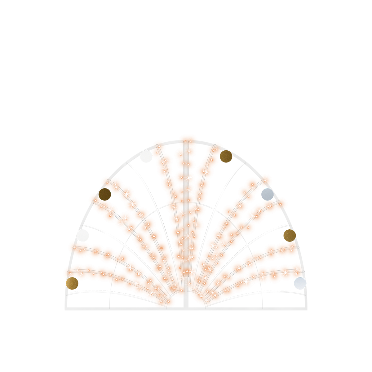 2D Vintage Arch with Spangles - 4.59ft